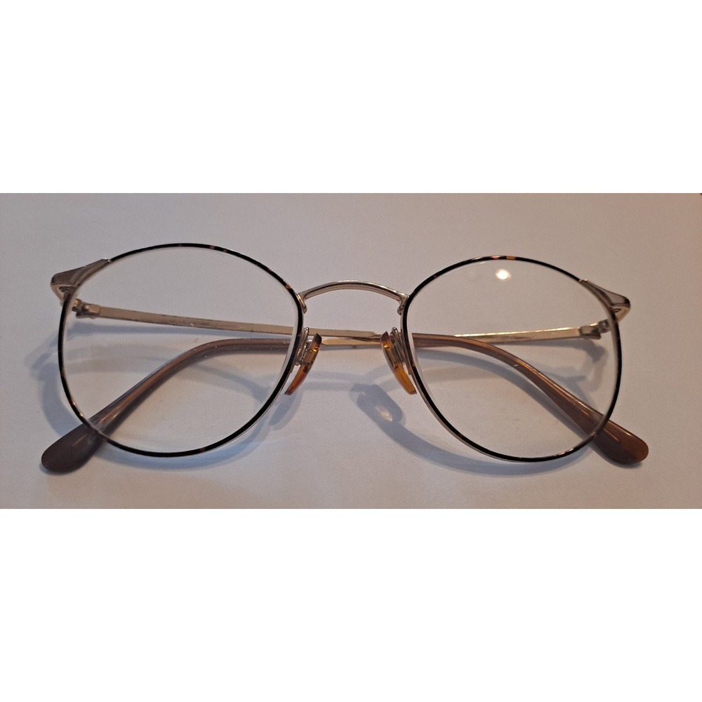 GIORGIO ARMANI Tortoise & Gold 19□22 135 Full Rim‎ Eyeglasses - Picture 3 of 12